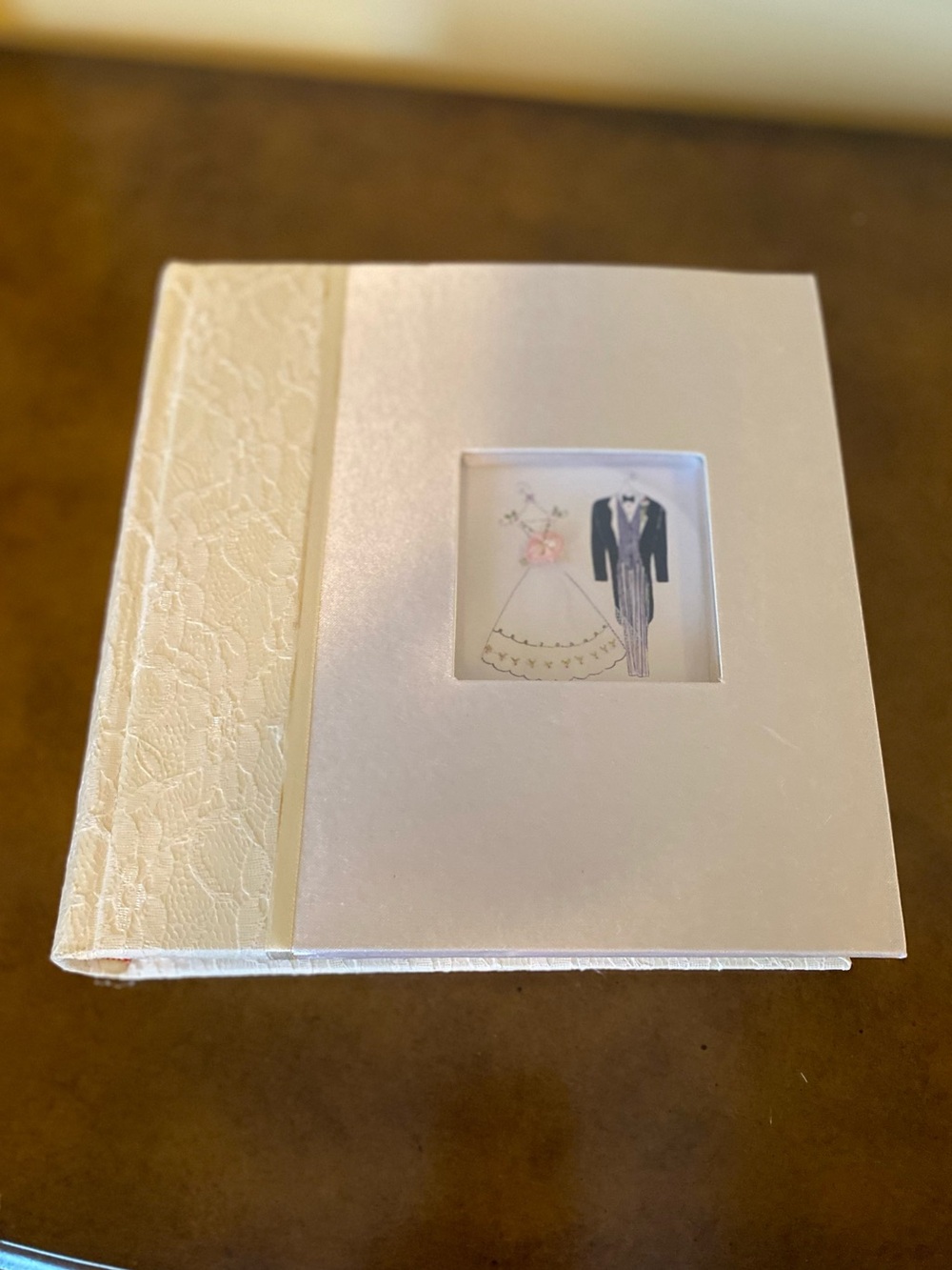 Elegant White Wedding Photo Album - Classic Home Accents